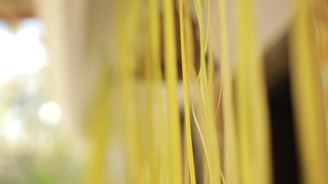 Wedding ceremony, traditional indian hindu marriage ritual with red flowers and attributes
