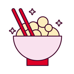 chinese dish food detailed style icon
