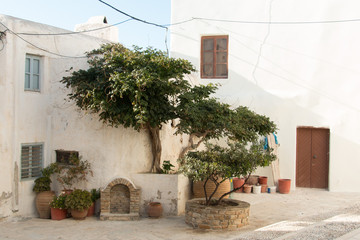 Platz auf der Burg in Naxos Stadt