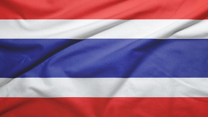 Thailand flag with fabric texture