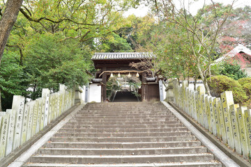 東雲神社の石段　愛媛県松山市