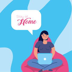 stay at home message for covid19