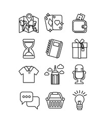 bundle of miscellaneous set icons