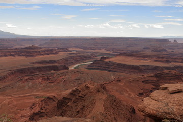 Fototapeta na wymiar Waters of the Colorado River can be seen from Dead Horse Point, Utah