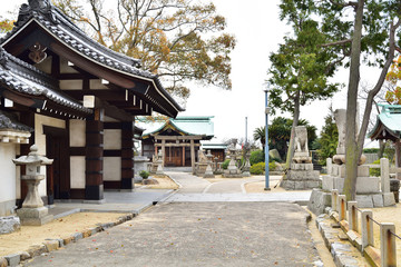 Fototapeta premium 今治城吹揚神社 愛媛県今治市