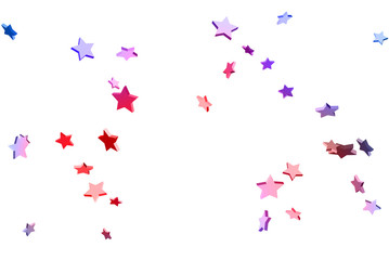 Abstract confetti flying star.