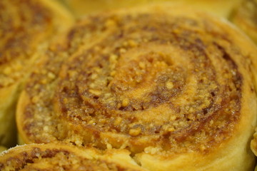 Homemade delicious wasp nest cake
made in Romania , with sugar,milk,butter,nuts and eggs