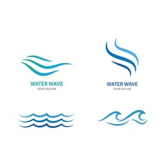Obraz premium Water wave Logo