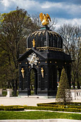 Sculptures and garden in the Branicki Palace in Bialystok called Versailles of Podlasie, Poland