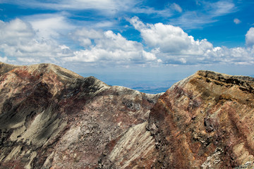 mountain landscape with blue sky