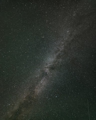 Direct up shot of the milky way, stars and sky in Yukon Territory, Canada. 