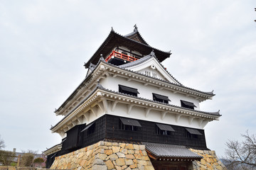 Naklejka premium 川之江城 愛媛県四国中央市