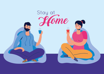 stay at home message for covid19