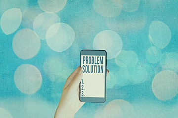 Handwriting text Problem Solution. Conceptual photo solving consists of using generic methods in...