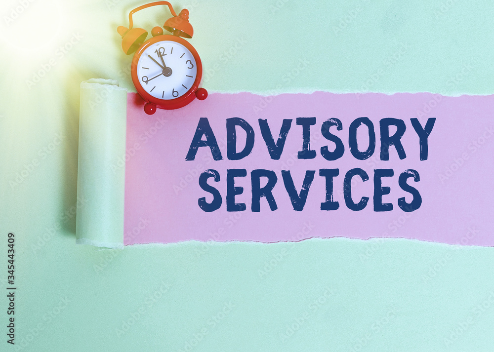 Poster text sign showing advisory services. business photo text support actions and overcome weaknesses in 