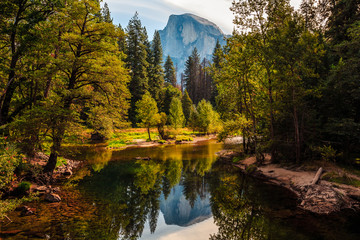 Sunrise Reflections on Half Dome, Yosemite National Park, California