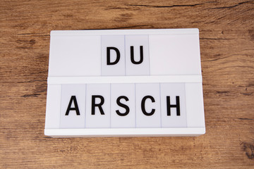 You Asshole DU ARSCH