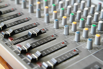 Audio sound mixer console