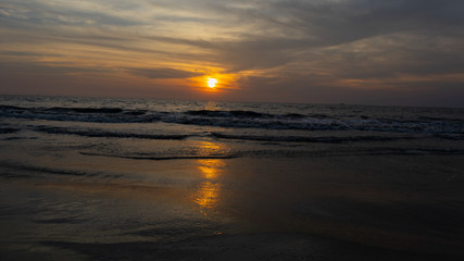 sunset at the beach