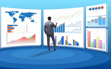 Concept of business charts and finance visualisation