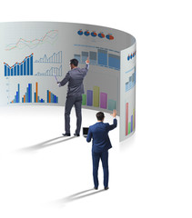 Concept of business charts and finance visualisation