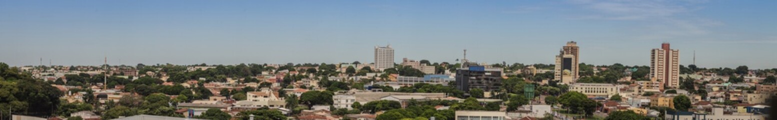 Fototapeta na wymiar Panorama view of Campo Grande, Mato Grosso do Sul, Brazil