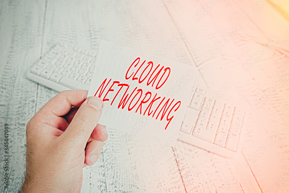 Poster word writing text cloud networking. business photo showcasing is term describing access of networkin
