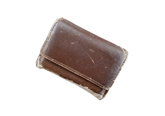 old brown wallet