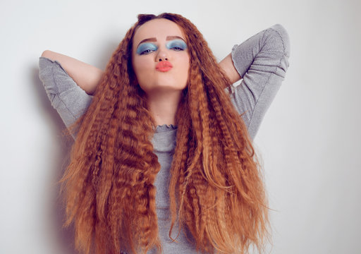 Crimped Hair Images – Browse 2,495 Stock Photos, Vectors, and Video | Adobe  Stock