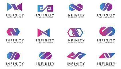 Set of Premium infinity logo