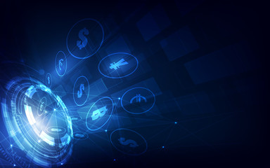 Money transfer. Global Currency. Stock Exchange. Stock vector illustration.eps10