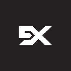 Obraz premium letter sx simple arrow geometric design symbol logo vector