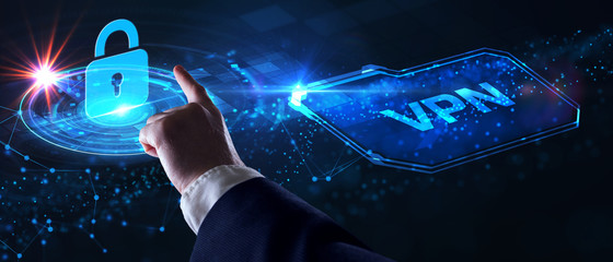 Business, Technology, Internet and network concept. VPN network security internet privacy...