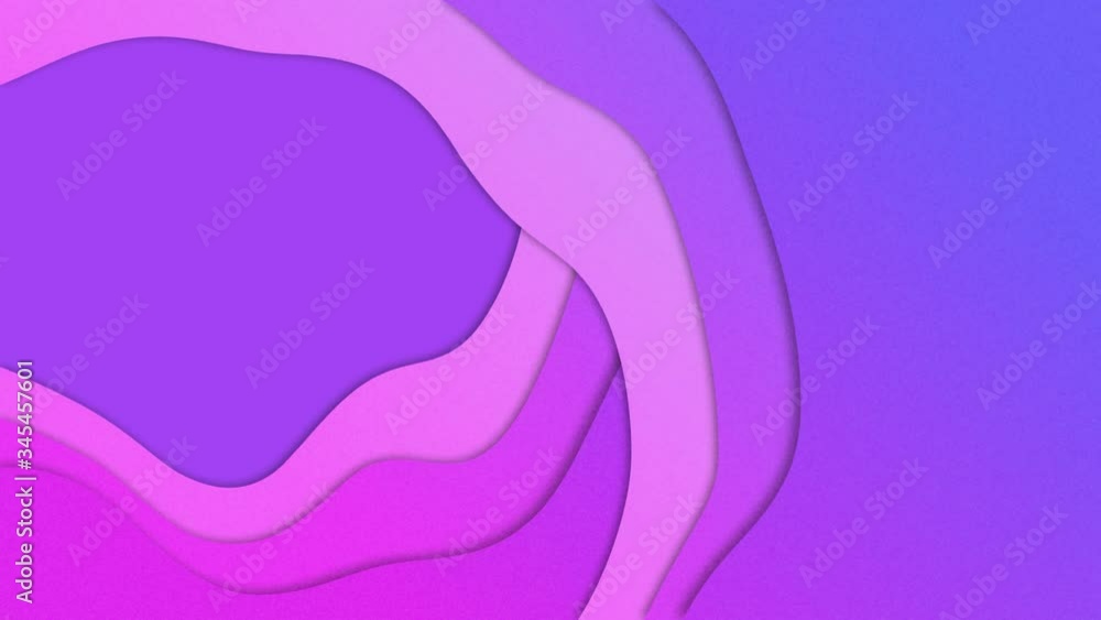 Aufkleber animation of flowing splashes of colour moving in waves in hypnotic motion on purple background