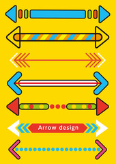 Obraz premium 矢印イラストのセット