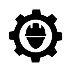 engineer icon on white background. flat style. civil engineer icon for your web site design, logo, app, UI. technician symbol. service sign. repairman icon.