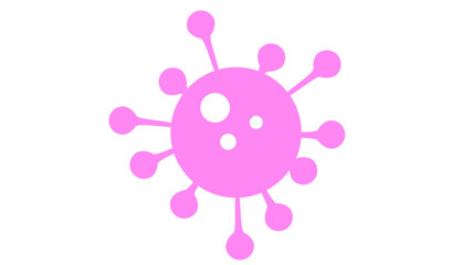 Coronavirus disease Icon symbol pink