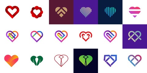 Heart logo vector design