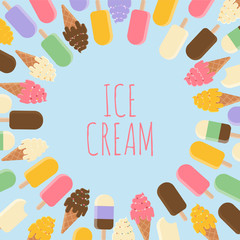 Ice Cream. Holiday, summer, dessert