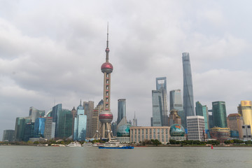 Fototapeta premium 上海の超高層ビル群