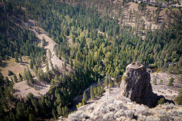 Layer cake mountain in the okanagan - looking down the valley 