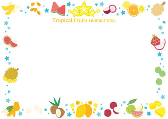 トロピカルフルーツのフレーム