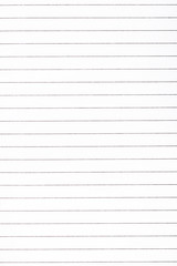 Fototapeta premium Exercise book paper page with lines, one page. Blank lined worksheet exercise book.