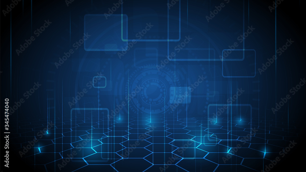 Poster hi-tech digital data connection system