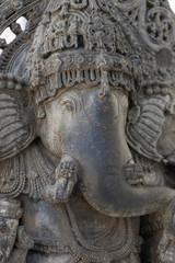 Statue of lord Ganesha kept in the museum.