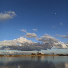 lake and clouds