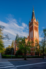 Gothic church of the Sacred Heart of Jesus in Olsztyn