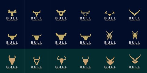 set of Premium bull logo