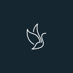 Obraz na płótnie Canvas Bird logo design vector template