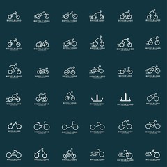 Set of Bicycle logo design